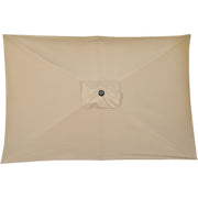 3x2m Stylish Garden Parasol Rectangular - Khaki Outsunny