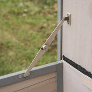 Outdoor Rabbit Hutch, Grey Pawhut