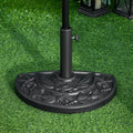 Half Moon Parasol Base Outsunny