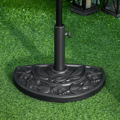 Half Moon Parasol Base Outsunny
