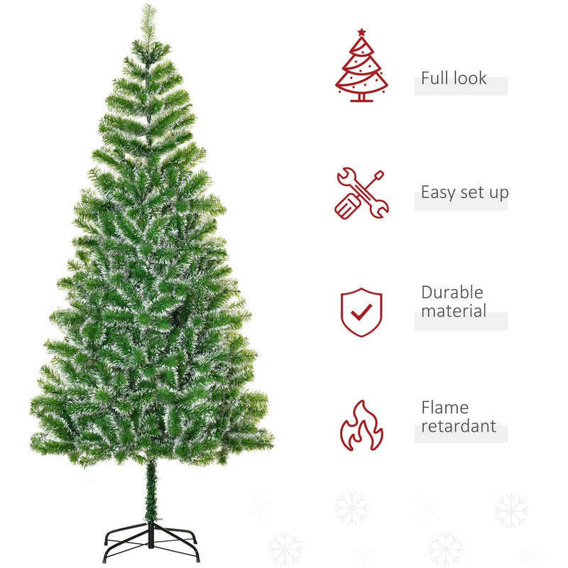 7ft Artificial Christmas Tree 2.1M With Metal Stand