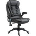 Black High-Back Massage Executive Chair with Tilt Homcom