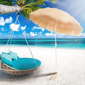 Hawaiian Beach Sun Parasol, Tilt, Crank Outsunny