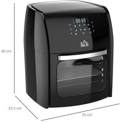 8 in 1 Multi Cooker, Digital Air Fryer Oven, 12L, 1800W, Black