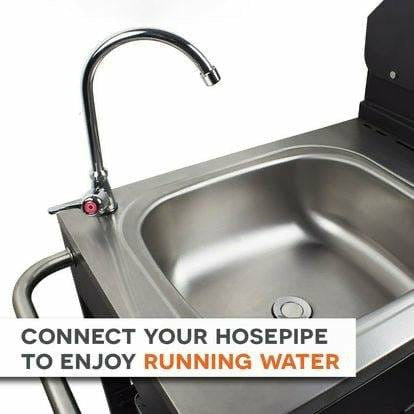 Outdoor Kitchen 4 Burner Gas BBQ with Side Burner