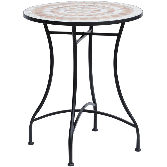 Mosaic Round Garden Table, 60cm