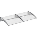 Clear Door Canopy 200x75cm Outsunny