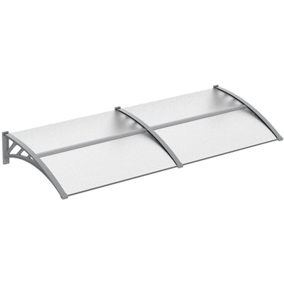 Clear Door Canopy 200x75cm Outsunny