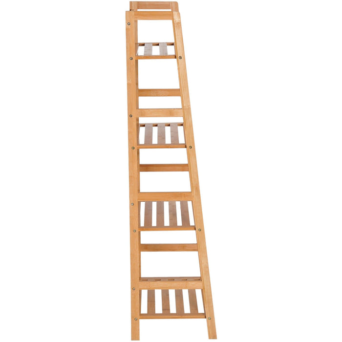 4-Tier Ladder Shelf, DIY Plant Storage, White