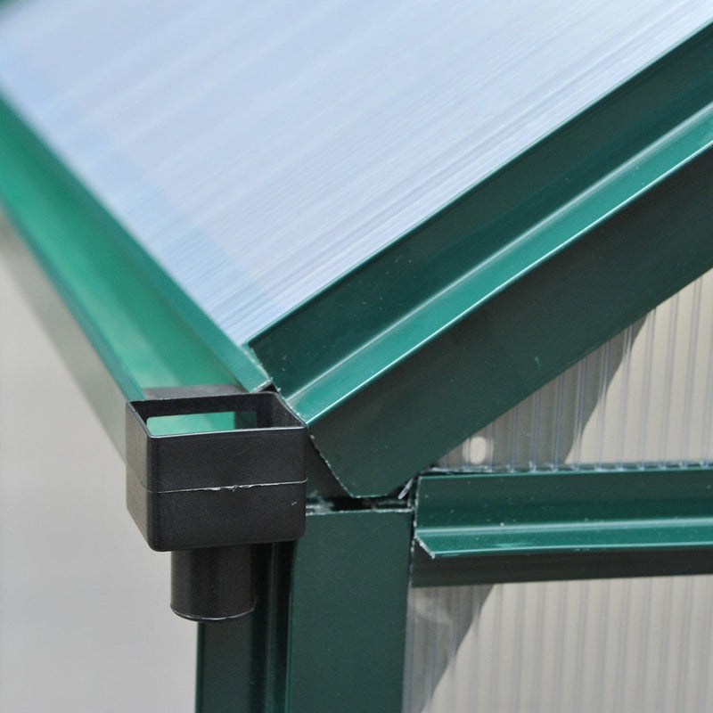 Polycarbonate Greenhouse, Walk In, Galvanised Frame, Clear