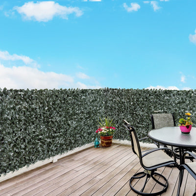 Artificial Leaf Privacy Screen for Fences and Balconies Maintenance Free Dark Green Outsunny