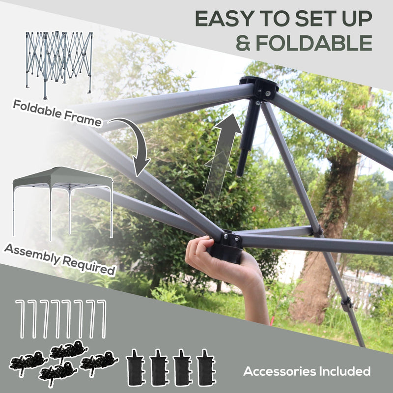 3x3 Pop Up Gazebo, Easy Setup, Leg Weights & Carrying Case
