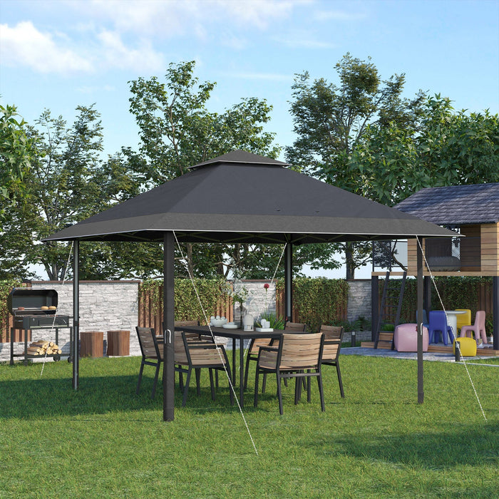 4x4 Pop Up Gazebo, Double Roof, Water & UV Resistant