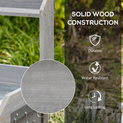 Outdoor Garden Potting Bench With Storage Outsunny