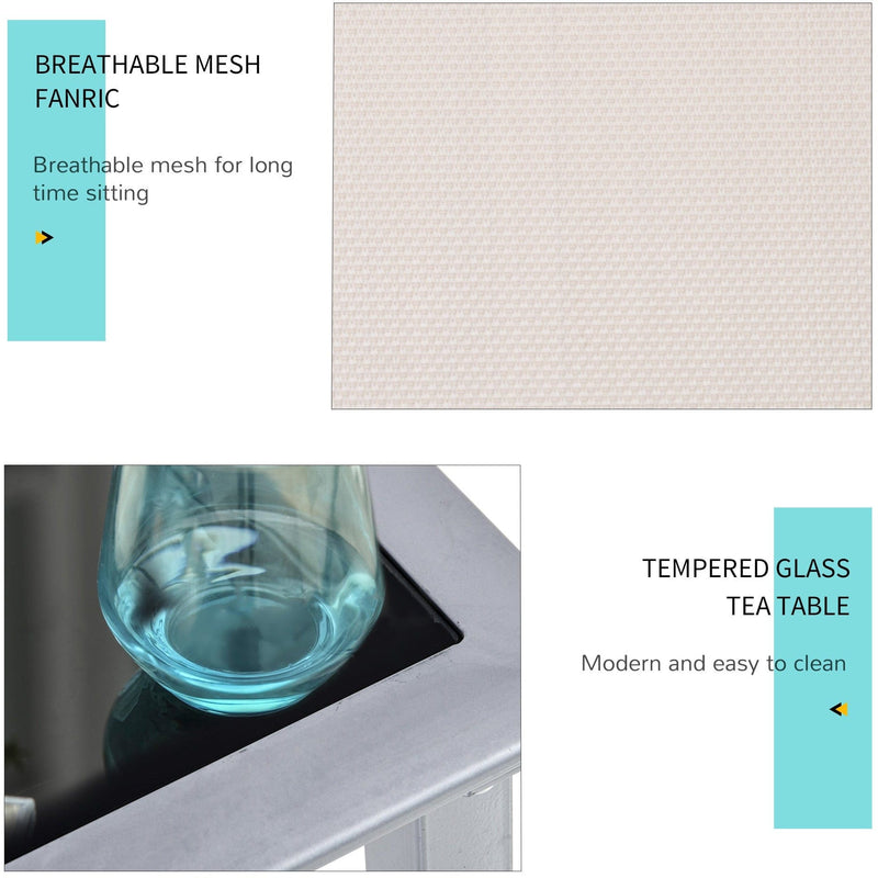 3-Piece Sun Loungers With Table