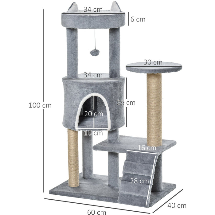 Cat Tree Tower With Scratching Post