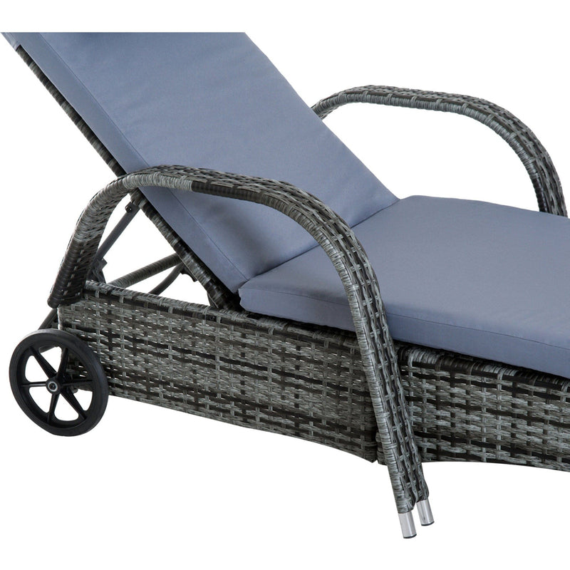 3 Piece Rattan Sun Lounger Set