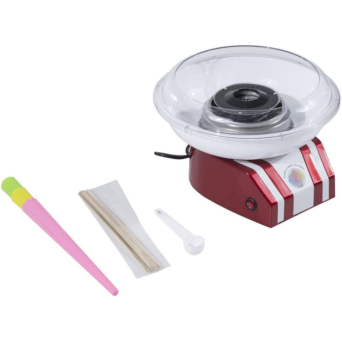 Professional Candy Floss Maker with Bamboo Sticks, Red