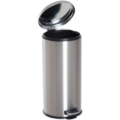 30L Stainless Steel Pedal Bin Homcom