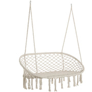 Hammock Chair With Metal Frame, Large Cushioned Seat Outsunny