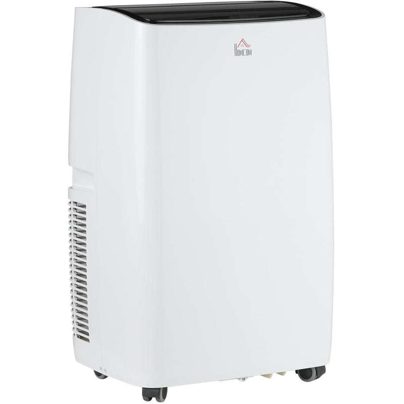 HOMCOM 14,000 BTU Portable Air Conditioner Dehumidifier Cooling Fan for Room up to 40m², with Remote, LED Display, 24H Timer, Window Mount Kit, White Homcom