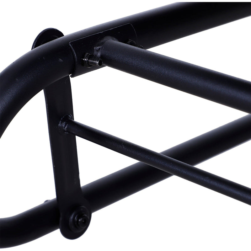 2 Seater Glider Garden Seat, Black Rattan Weave