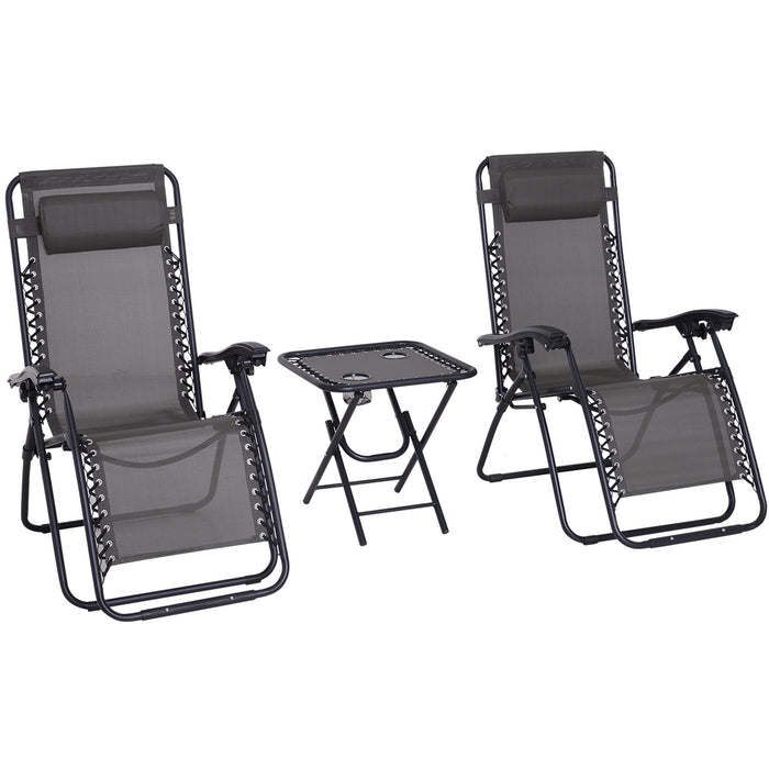 3pc Zero Gravity Chairs and Table