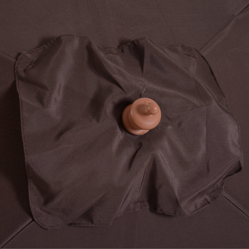 2m Outdoor Tilting Parasol Umbrella, Garden Sun Shade