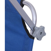 Folding Sun Lounger With Canopy Outsunny