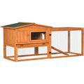 Rabbit Cage With Run Pawhut