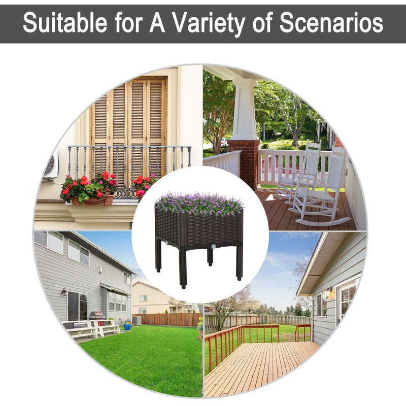 Raised Flower Planters Outsunny