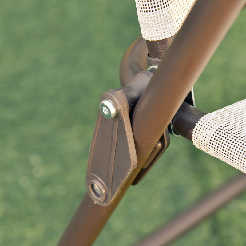 6 Piece Patio Dining Set with Parasol