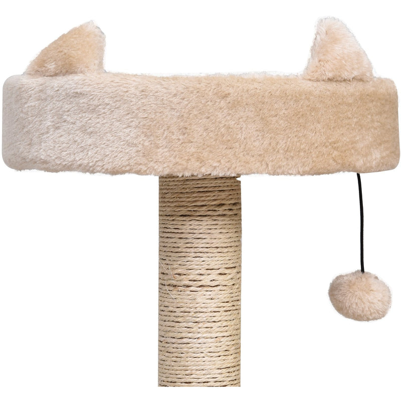 3-Tier Sisal Rope Cat Scratching Post w/ Toys