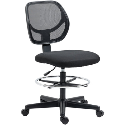 Mesh Standing Desk Chair Black Vinsetto