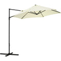 2.5m Roma Cantilever Parasol - Beige Outsunny