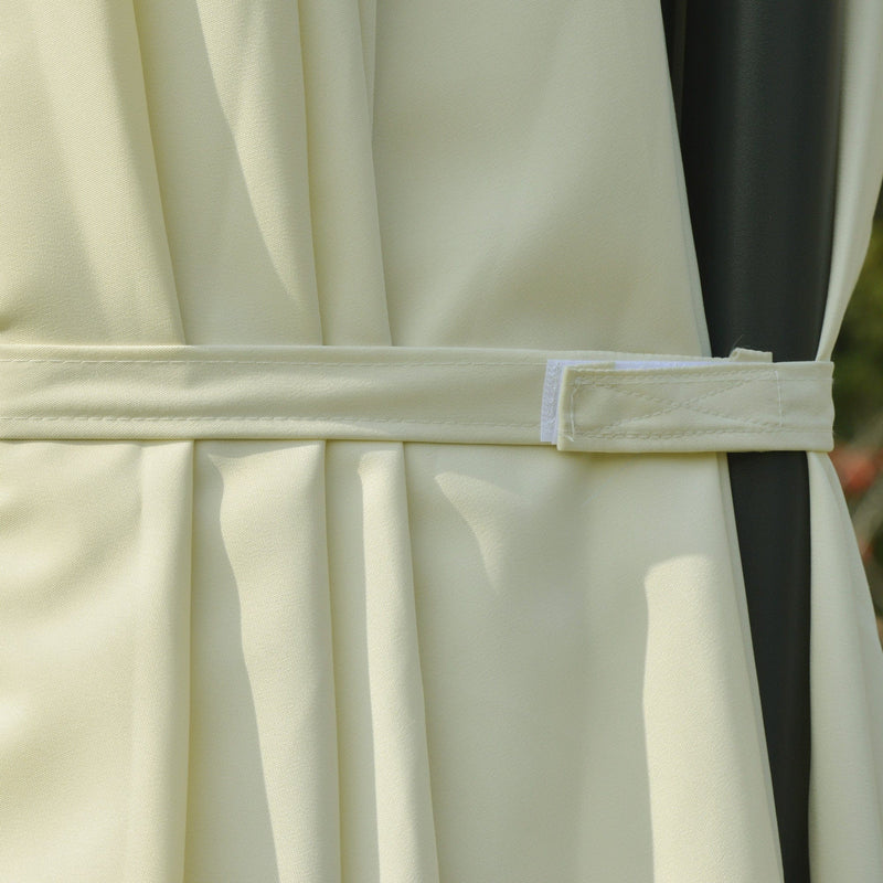 Large Cantilever Umbrella With Cross Base Outsunny
