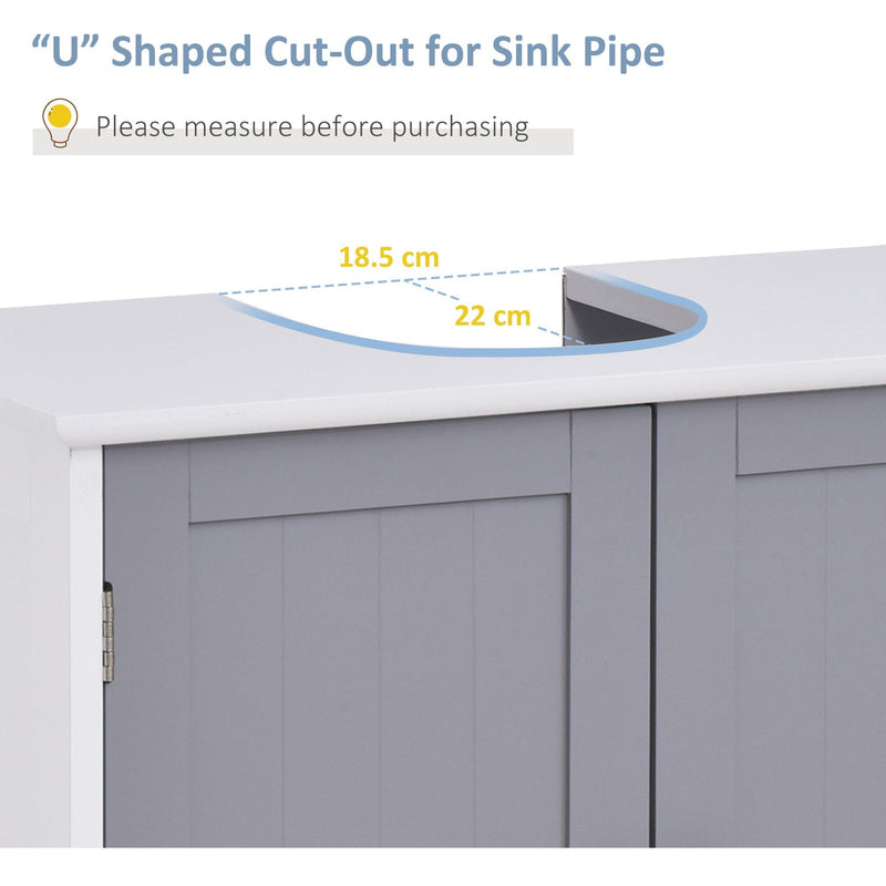 Under Bathroom Sink Storage Cabinet, 60 x 60cm