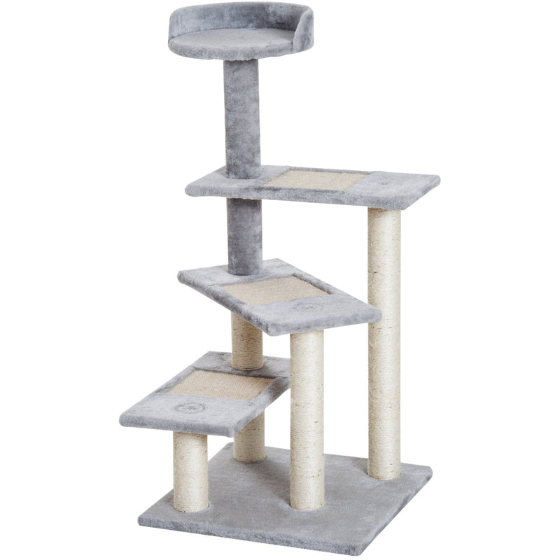 Grey Cat Tree, Sisal Scratch Scratching Post