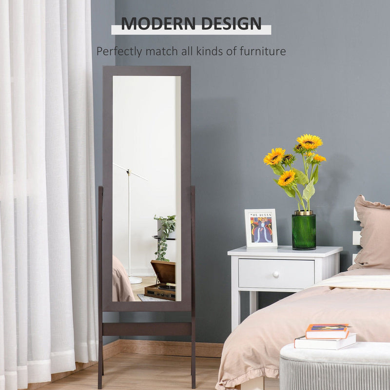 Freestanding Dressing Mirror, Adjustable Angle, 148x47cm