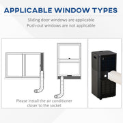 8000 BTU Portable AC w/ Remote, LED, 24Hr Timer Homcom