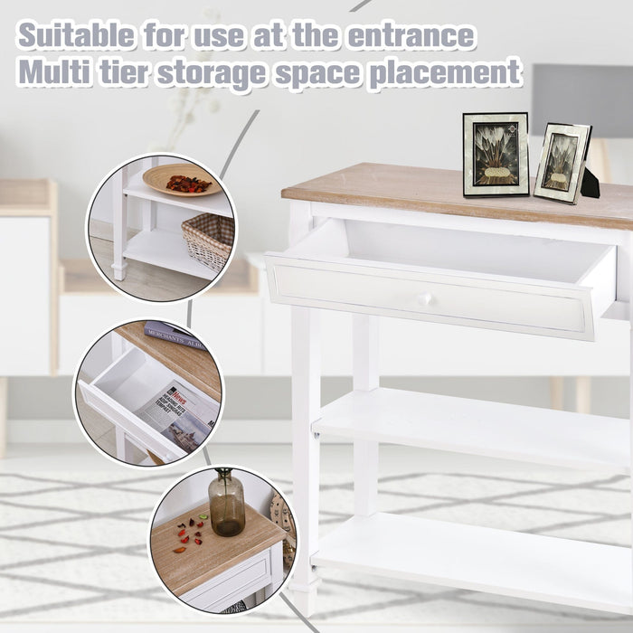 Console Table For Small Hallways - H80 x L75 x W27cm