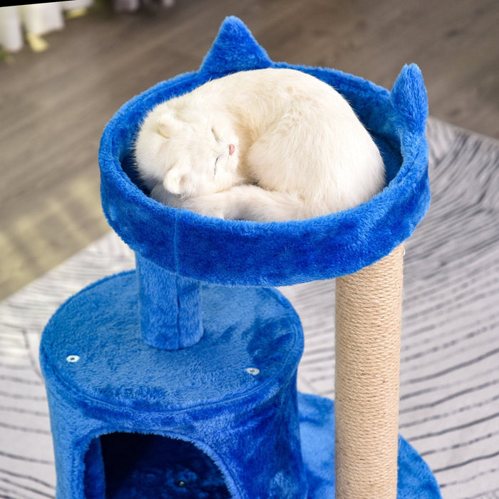 Blue Cat 3-Tier Sisal  Scratching Post & Toy