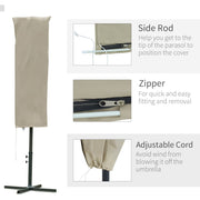 Outdoor Cantilever Umbrella Cover with Zipper Outsunny