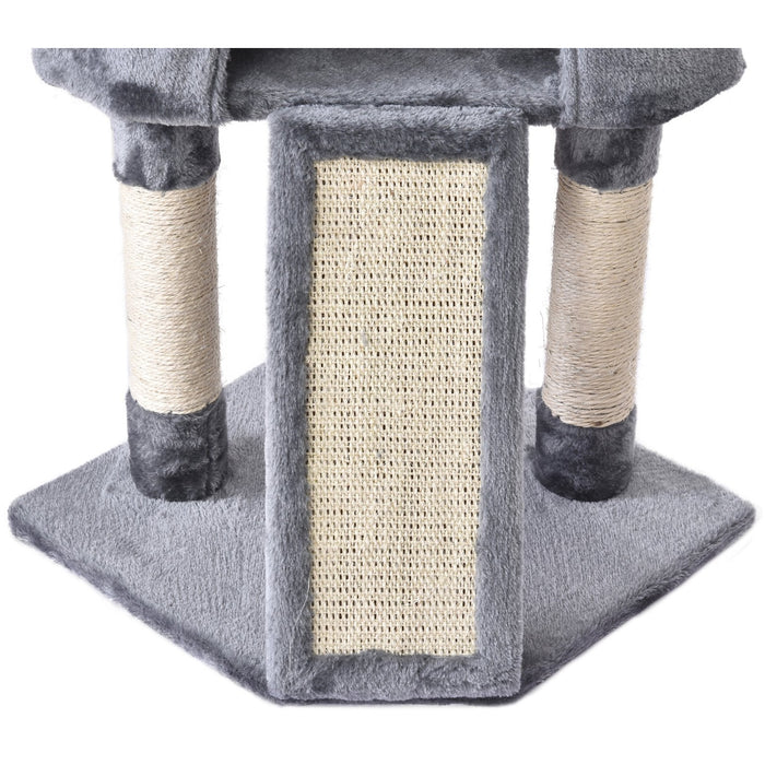 3-Tier Sisal Rope Cat Scratching Post w/ Dangle Toy