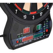 HOMCOM LED Dartboard Electronic Scoreboard 8 Players 27 Games Family Fun w/ 12 Darts 30 Heads Home Office Classic Game Homcom
