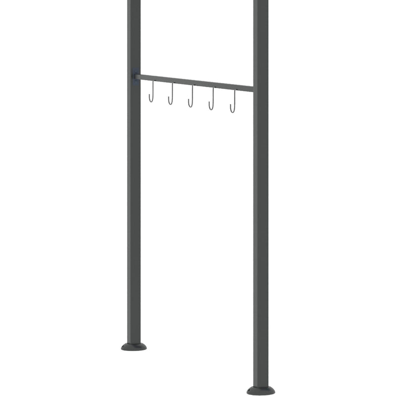 BBQ Grill Gazebo, Metal Frame, Outdoor Sun Shade, 2M, Grey