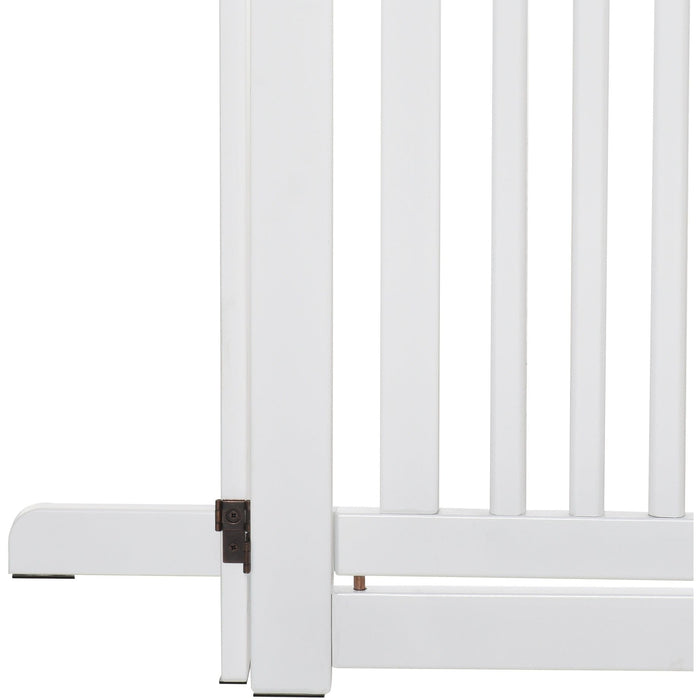 No Screw Pet Gate, Wooden, Freestanding, 155 x 76cm, White