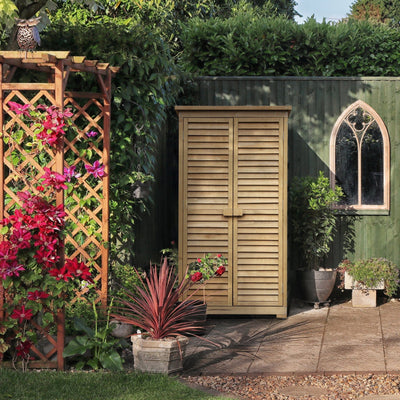 Small Wooden Garden Cupboard Outsunny