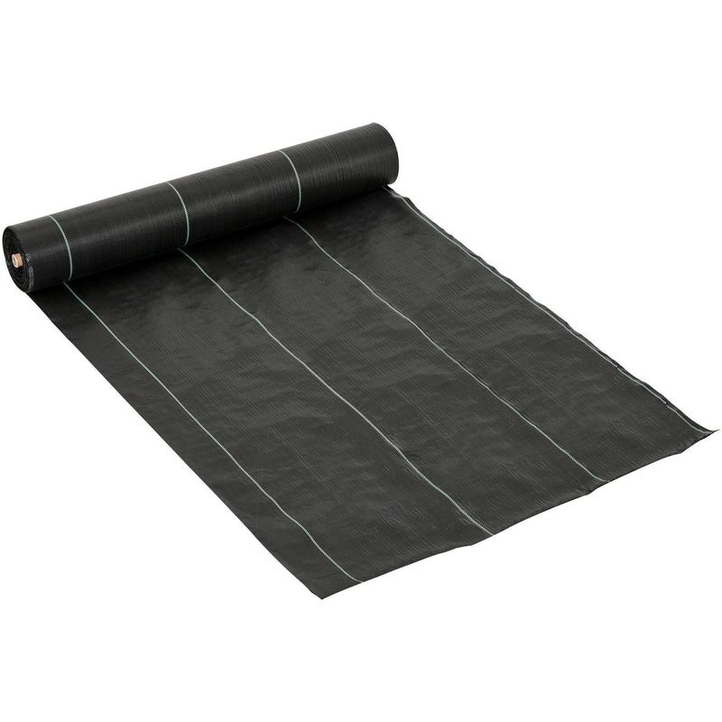 Landscaping Fabric, Heavy-Duty Weed Barrier, 2x50m
