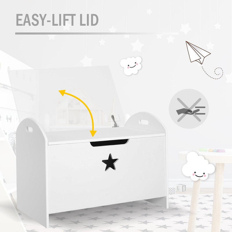 White Wooden Toy Box